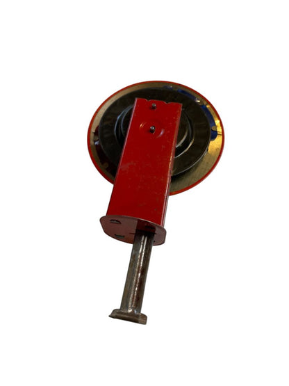 1950s Tin Friction Sparkler Push Toy Red 6" Vintage Lithograph