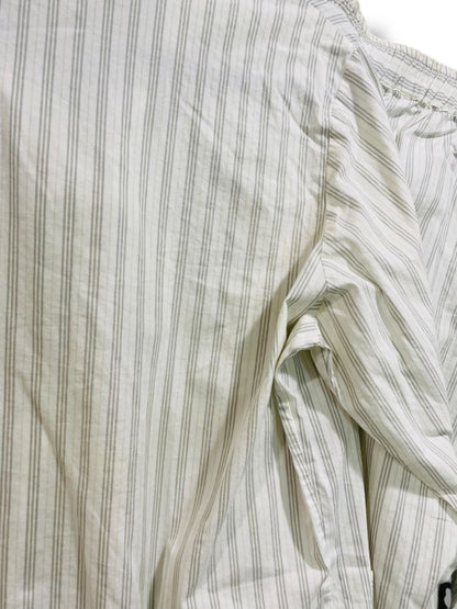 Size Medium Burberry Mens Pajama Set Gray White Stripe Shirt Pants