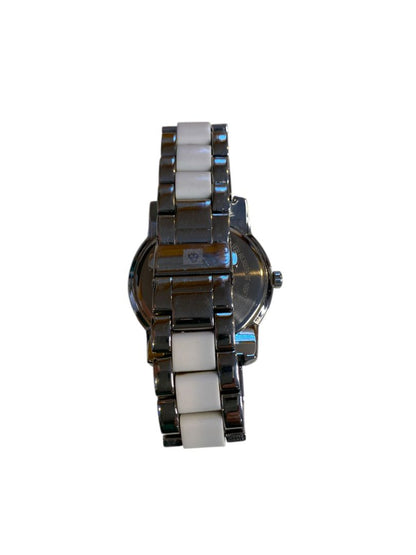 Anne Klein Women'sWhite Dial Stainless Steel Bracelet Watch 40mm AK1195