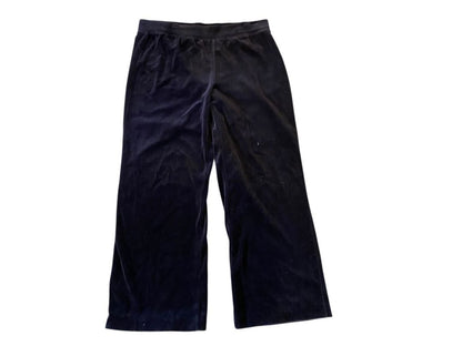 Size Large Style & Co Sport Black Velour Womens Pull On Pants