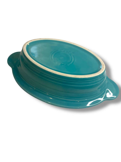 Fiesta Individual Casserole Dish Homer Laughlin 9.25" Turquoise
