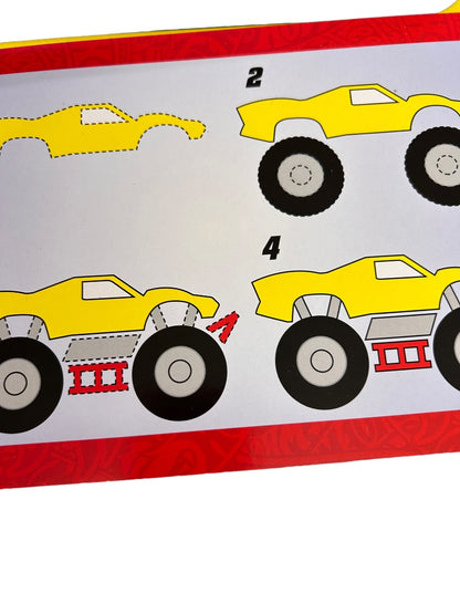 Hot Wheels Magnetic Drawing Board Learn To Draw Auto Racing Board Book