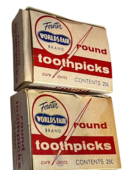 Forster World’s Fair Toothpicks red box Maine USA