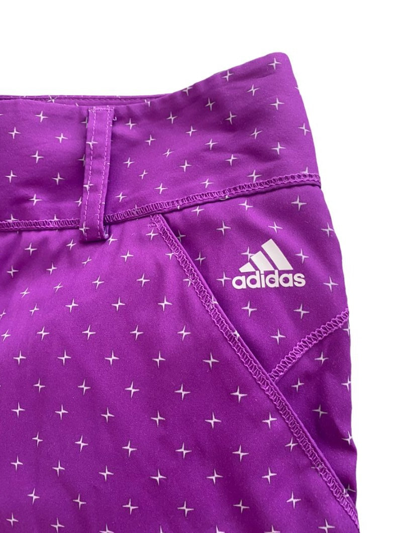 Size 6 Adidas Purple AdiZero Golf Shorts Flat Front