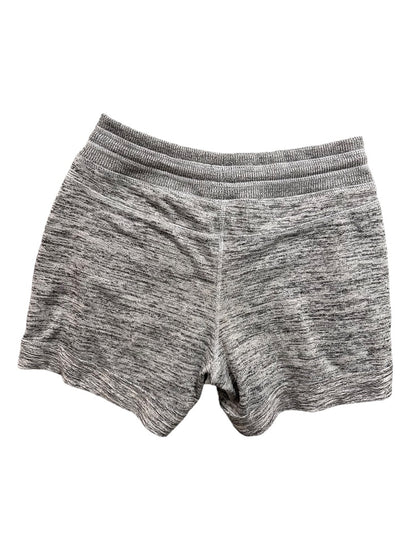 Small 90 Degree by Reflex Women's Knit Heather Gray Pull On Shorts Elastic Drawstring