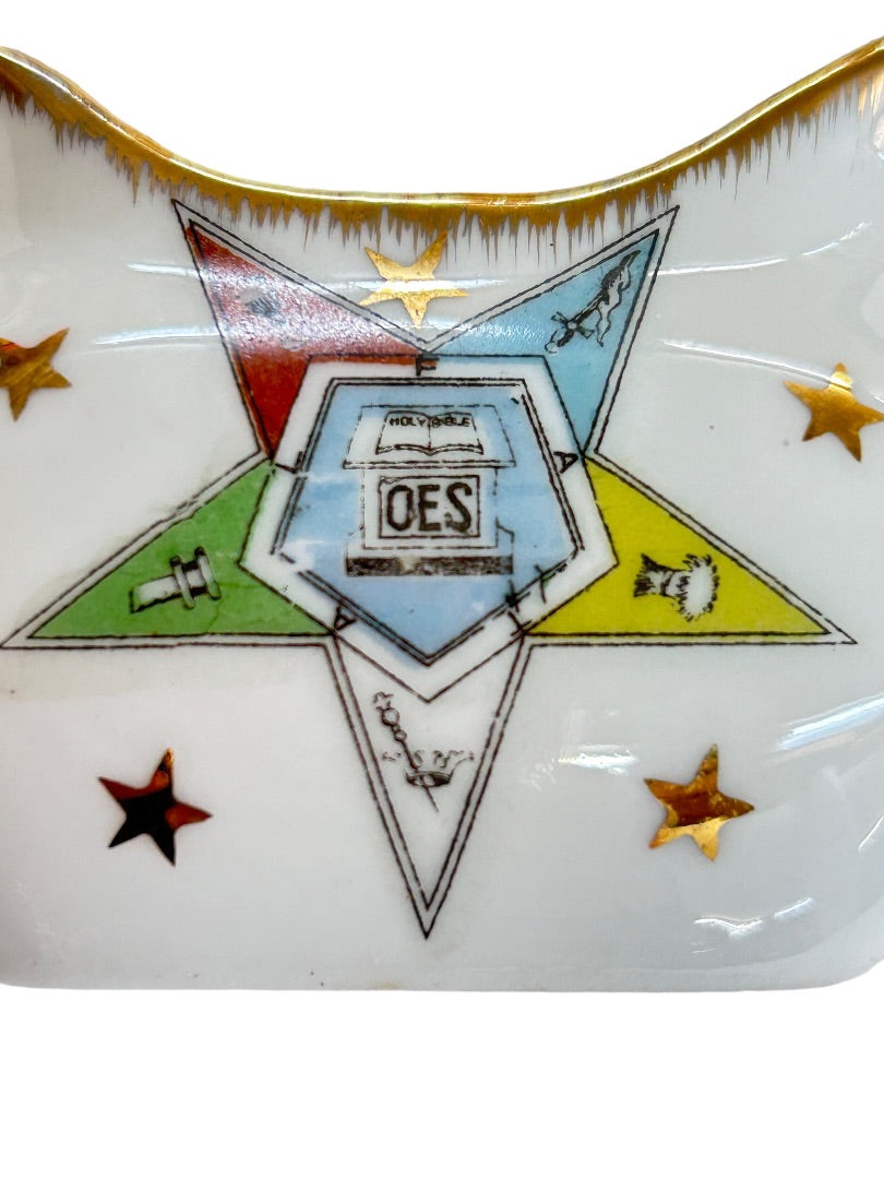 Lefton Temple Treasures Order of the Eastern Star Sugar and Creamer Set