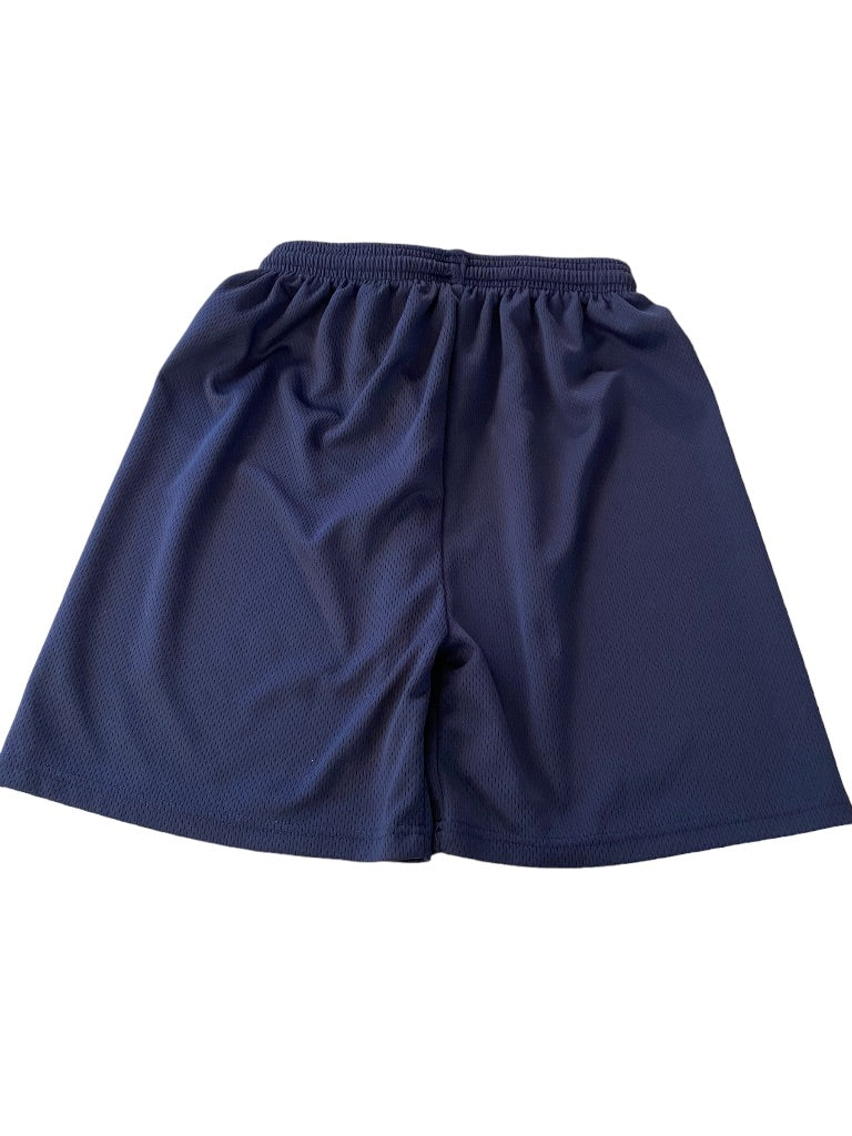 Small Flynn O'Hara Men's Navy Blue Athletic Shorts Pull On Elastic Drawstring