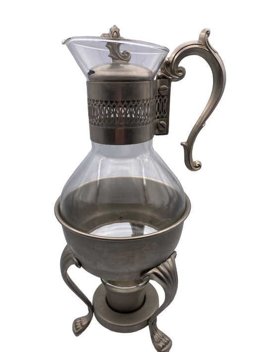 Provincetown Pewter F.B. Rogers Coffee Tea Server Carafe with Stand