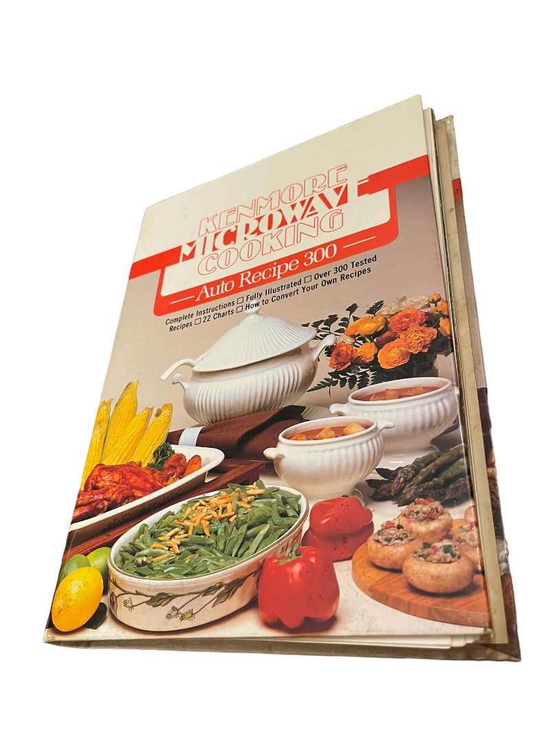 1983 Kenmore Microwave Cooking Auto Recipe 300 Binder Cookbook. AD