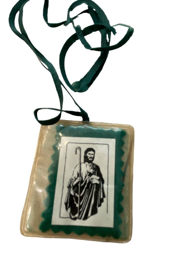 Catholic Christian Medals on Chain Mary Pope John Paul Set of 2 New on Prayer Cards