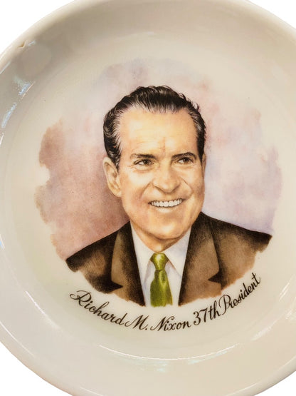 Vintage 1970 Richard M. Nixon 37th President Plate 4.1"