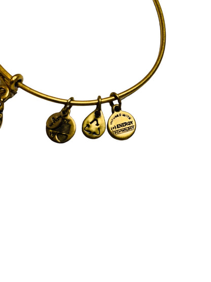 Alex and Ani Goldtone Adjustable Bangle Ladybug Charm Bracelet