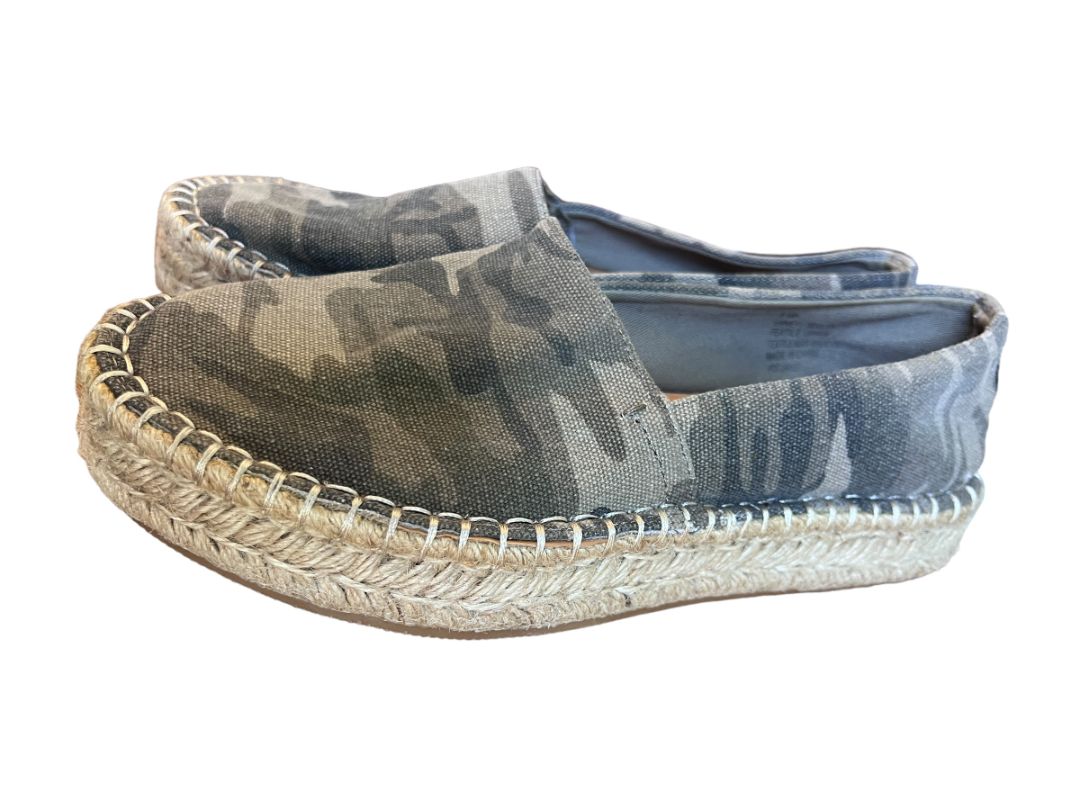 8.5 Splendid Laney Sage Camo Platform Espadrille Normcore Gorpcore Shoes