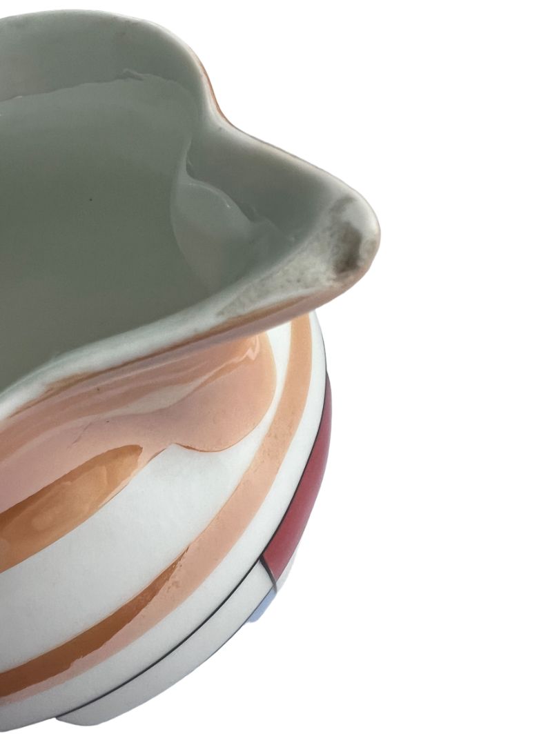 Vintage Czech Union K Lusterware Art Deco 5.25" Tall Pitcher