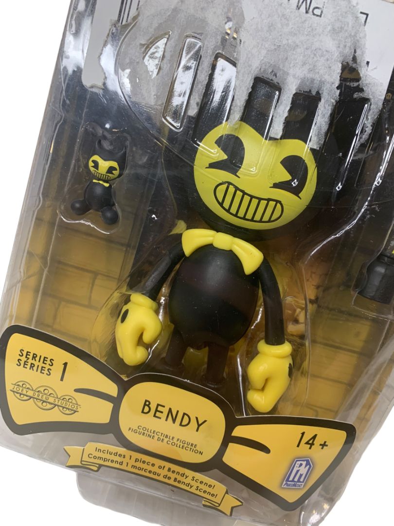 Official Bendy Action Figure Bendy Yellow Black Series 1 AF6503