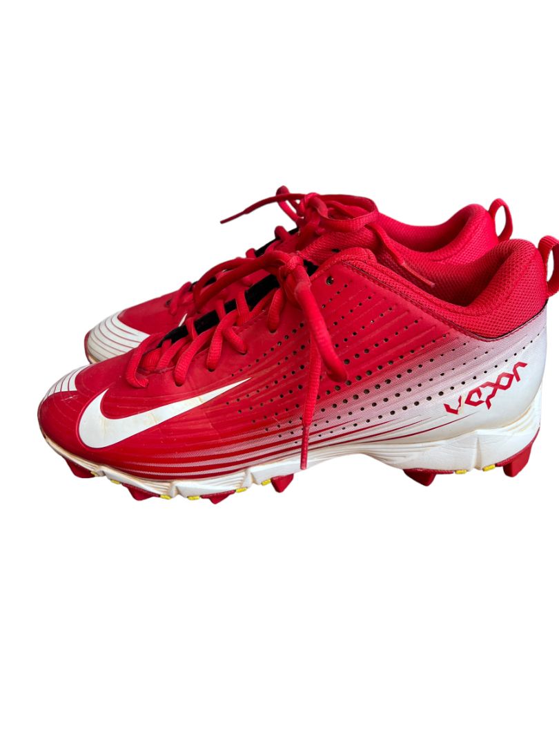 7.5 Nike BSBL Vapor Red White Baseball Cleats Shoes