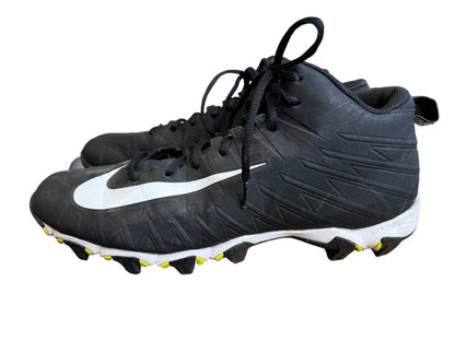 Nike Alpha Menace Shark Football Cleats Black White 878122-011 Men's