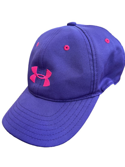 UNDER ARMOUR UA Classic Fit Youth Hat Heatgear Purple Pink EUC Adjustable