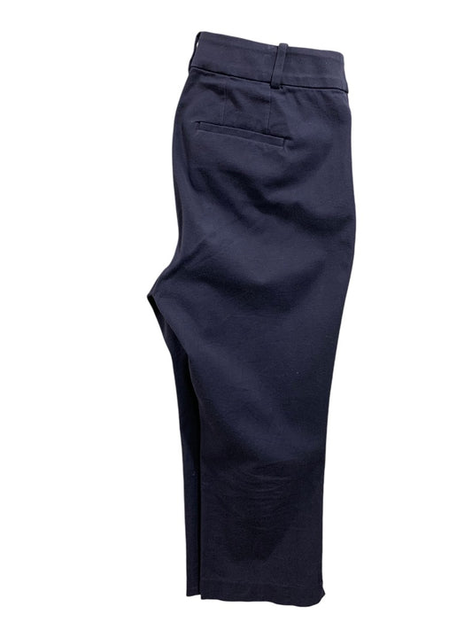 Size 14 Lane Bryant Womens Navy Blue Pants The Alllie Crop 24" Inseam