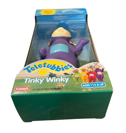 1998 Teletubbies Playskool 6 Inch Tinky Winky Purple Figurine in Box