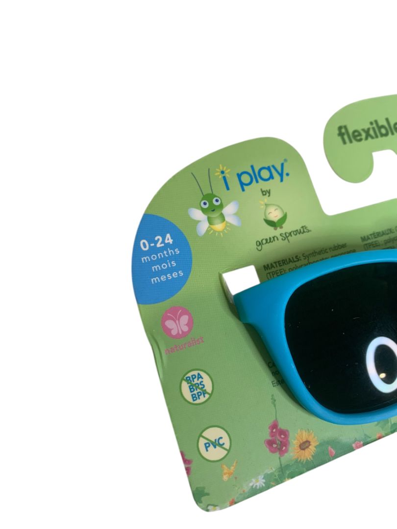 0-24 Months i play by Green Sprouts New Baby Boys Sunglasses Flexible Strap