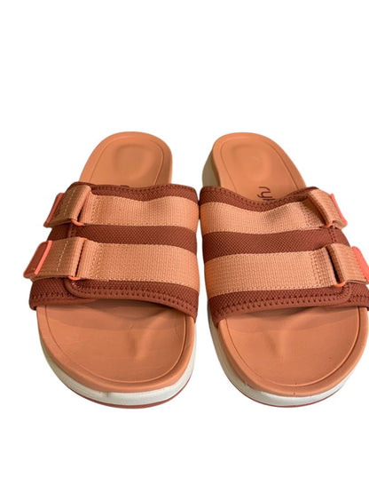 Size 9.5 Ryka Womens Salmon Tribute Adjustable Slides