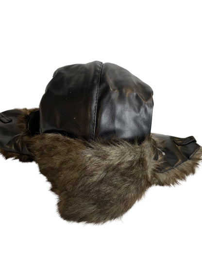 Thermal Hat Flapper Hat Winter Hat New Adult Synthetic Fun Brown