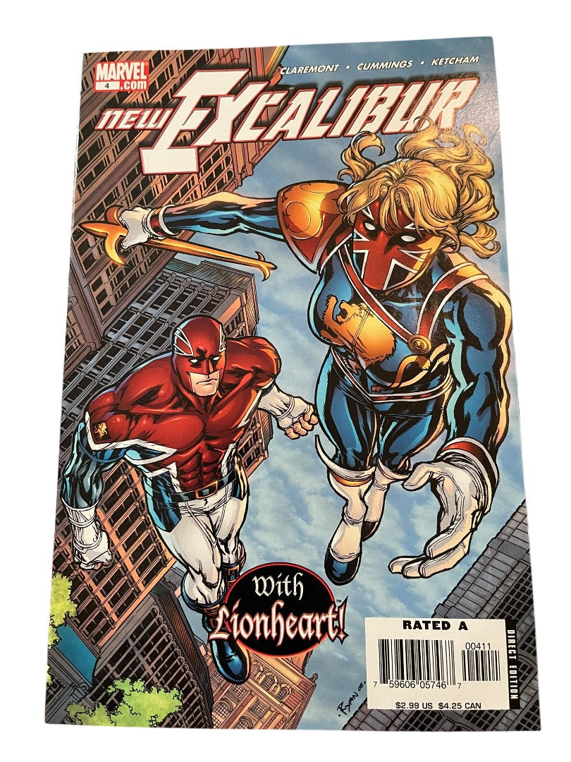 Marvel #4 New ExCalibur with Lionheart  Claremont Cummings Ketcham