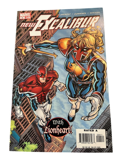 Marvel #4 New ExCalibur with Lionheart  Claremont Cummings Ketcham