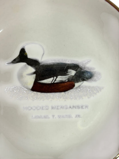 Delaware Ducks Unlimited 1979 Small Dish 4.25 Inch Hooded Merganser