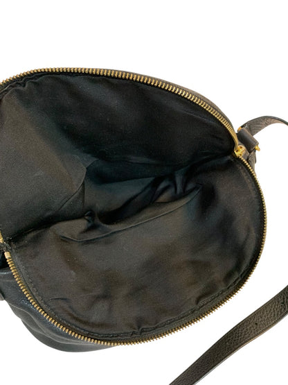 Marc Jacobs Crossbody Bag Purse Black Pebbled Leather Foldover