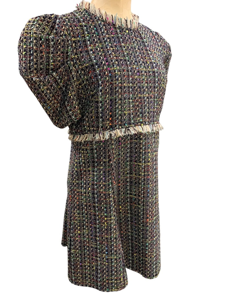 Large Fate Amelia Tweed Dress A-Line New Tulips