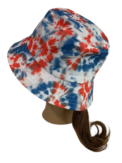 Small Claires New Bucket Hat Patriotic Tie Dye Fabric