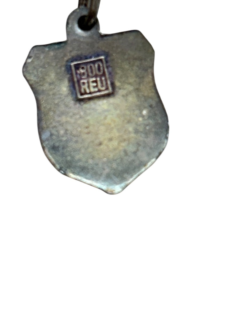 German Silver 800 Rev Fritz Vintage Charm Bracelet Souvenir 6 Inch