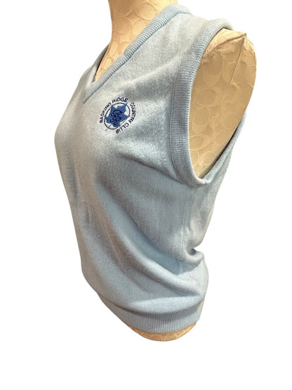 Medium Lady Pickering Sweater Vest Vintage Basking Ridge Country Club 1950s