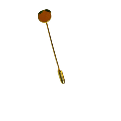 Vintage Orange Fruit Enameled Stick Pin Goldtone 2.5 Inch