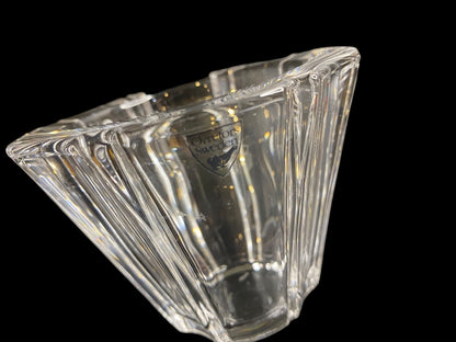 Orrefors Sweden Crystal Northern Lights Dream Bowl Candle Holder 3.5 Inch
