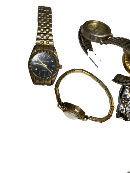 Lot of 6 Vintage Watches for Parts or Salvage Pulsar Citizen Affinity