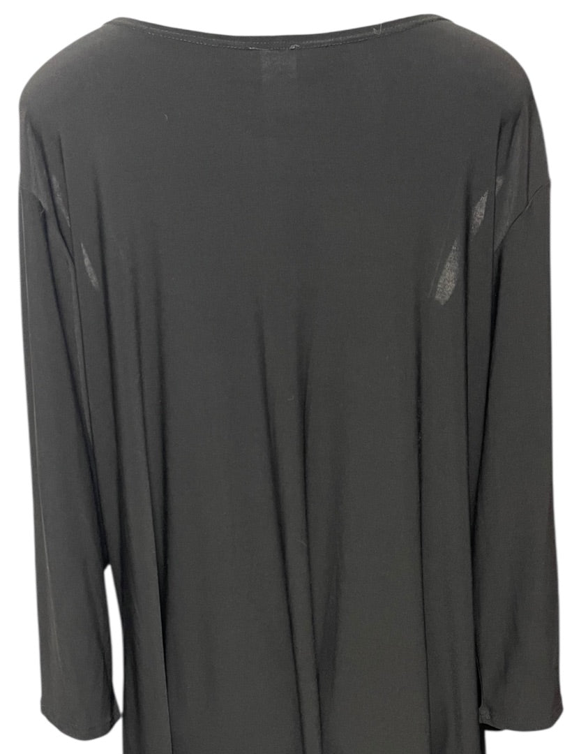 1XL Come N See Cold Shoulder Black Pullover Top Shirt Womens