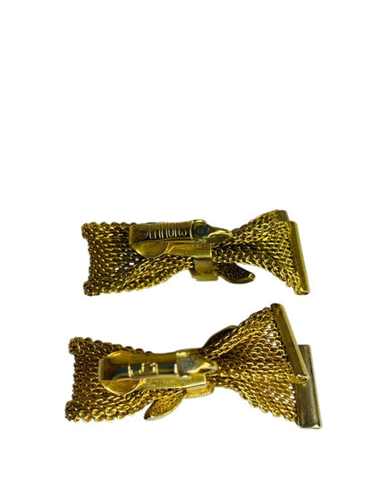 Emmons 1965 Parisienne Nights Rhinestone Accent Clip-On Earrings 1.5 Inch