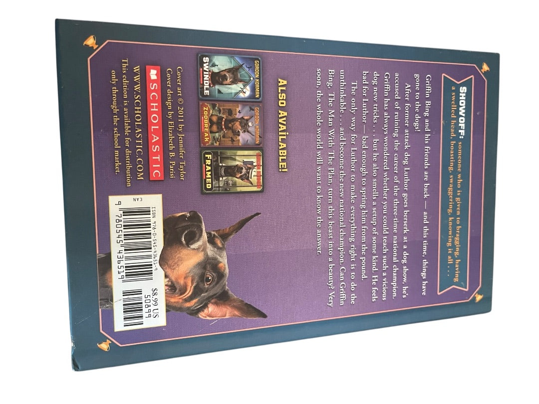 Lot of 3 Gordon Korman Showoff Jackpot Zoobreak Scholastic Hardback