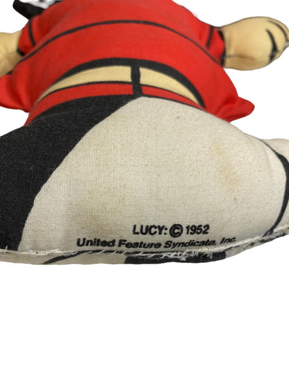 Vintage Lucy Peanuts Pillow Doll Fabric Kit Stuffed 17 Inch