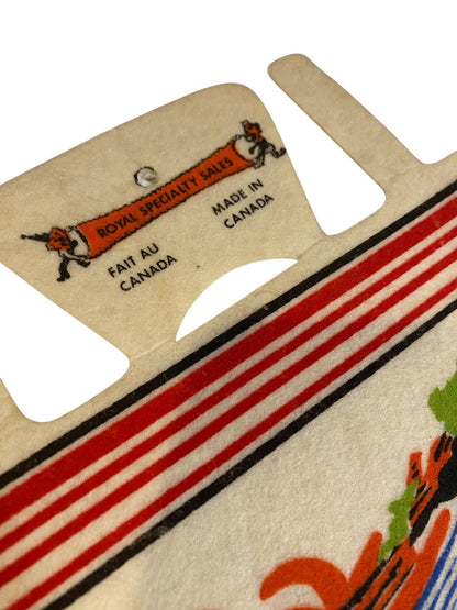 1980s 25 Inch Niagara Falls Pennant Souvenir Felt Flag Canada Rainbow