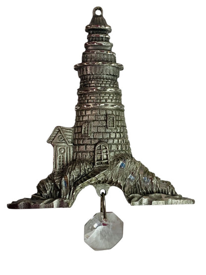 Spoontiques Pewter Ornament Suncatcher Prism Lighthouse 2.75 Inch