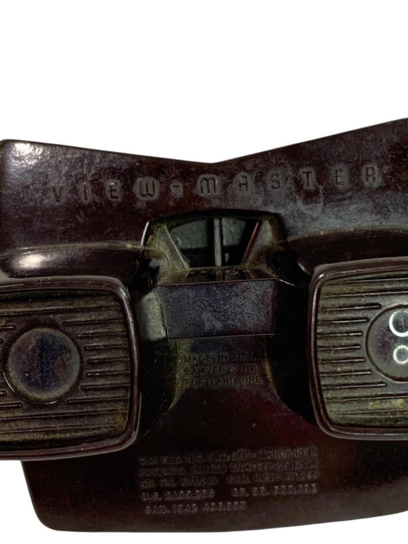 1950s Sawyer View-Master Portland Oregon Brown Stereoscopic Viewer
