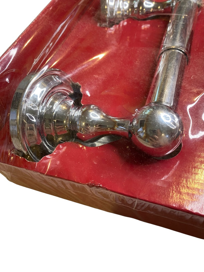 Wall Mounted Chrome Toilet Paper Holder Spring 8.5" New Sealed