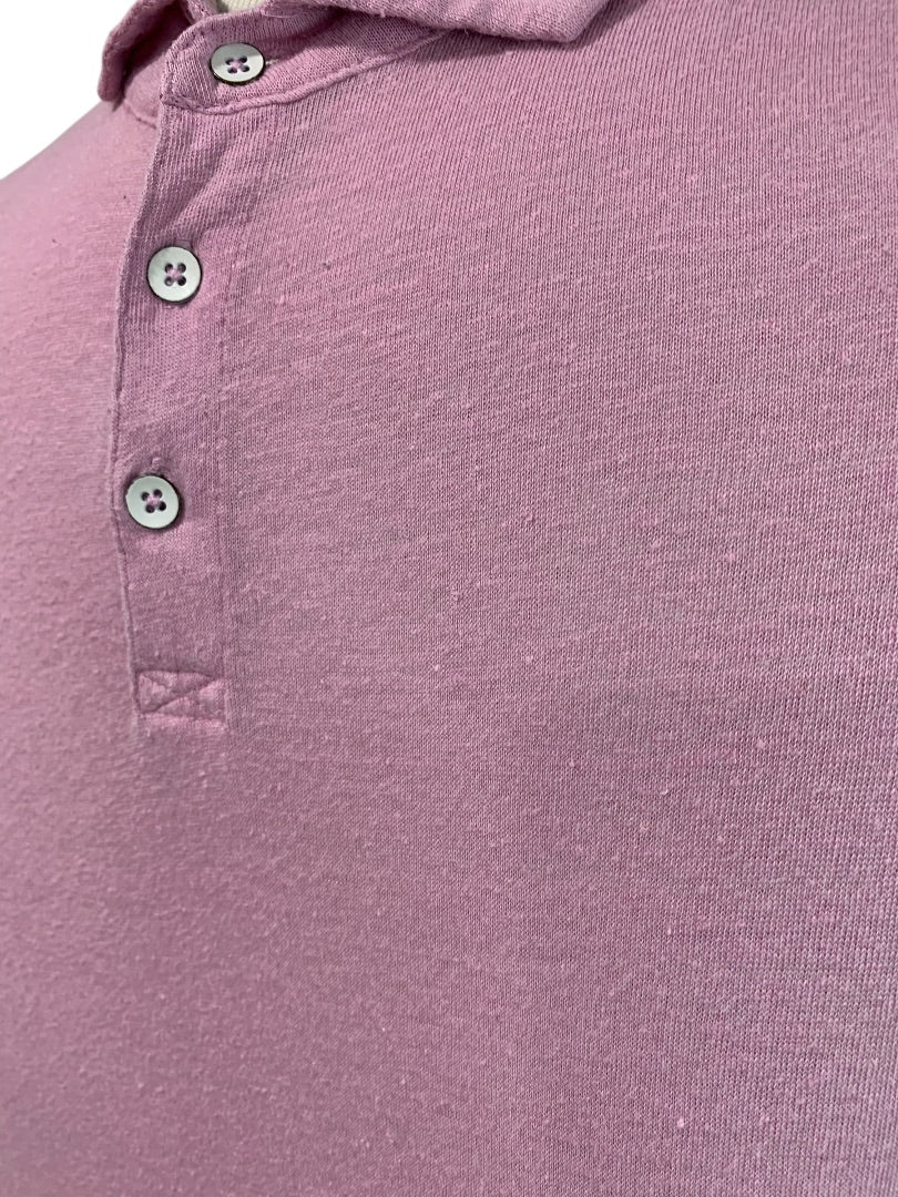 Medium Rodd & Gunn Mens Sports Fit Golf Polo Shirt Linen Blend Lavender