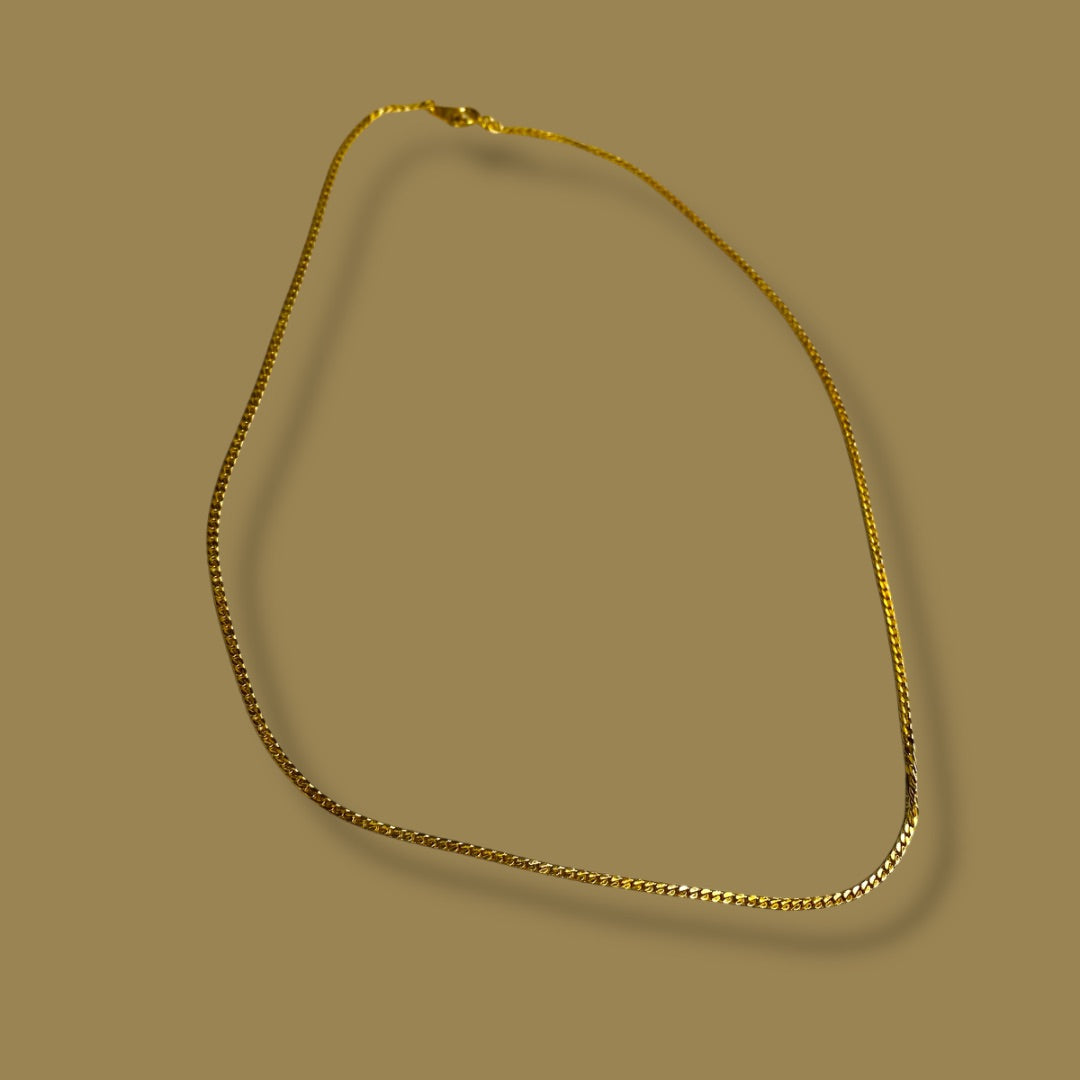 Goldtone Chain Necklace 18 Inch Spring Clasp