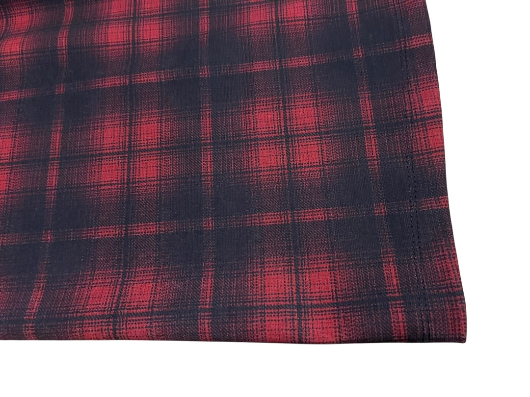 3X Maurices Stretch Plaid Skirt Pockets Red & Black New