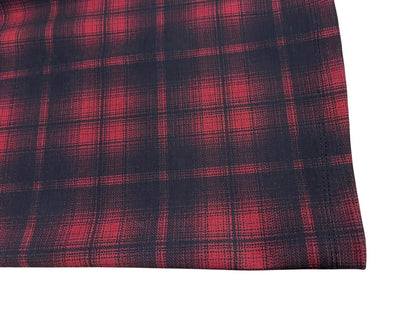 3X Maurices Stretch Plaid Skirt Pockets Red & Black New